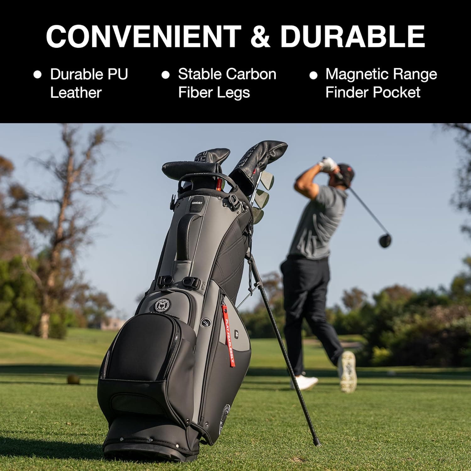 Ghost Golf Stand Bag 7-Way Kovert - top divider view