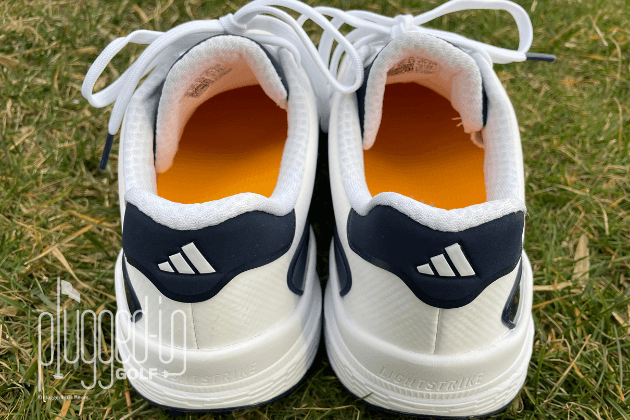 Adidas ZG23 Golf Shoe - lateral side view showing Sprintskin upper